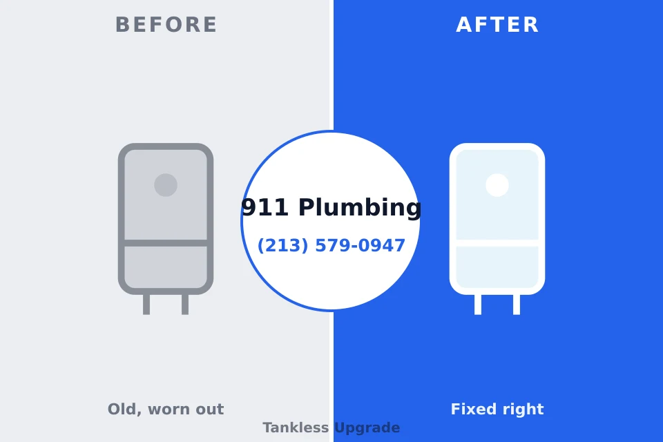 Before and after: plumbing repair Lake St. Louis, MO
